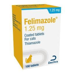 Dechra Felimazole Thyroid Hormones Tablet for Cats (1.25mg)