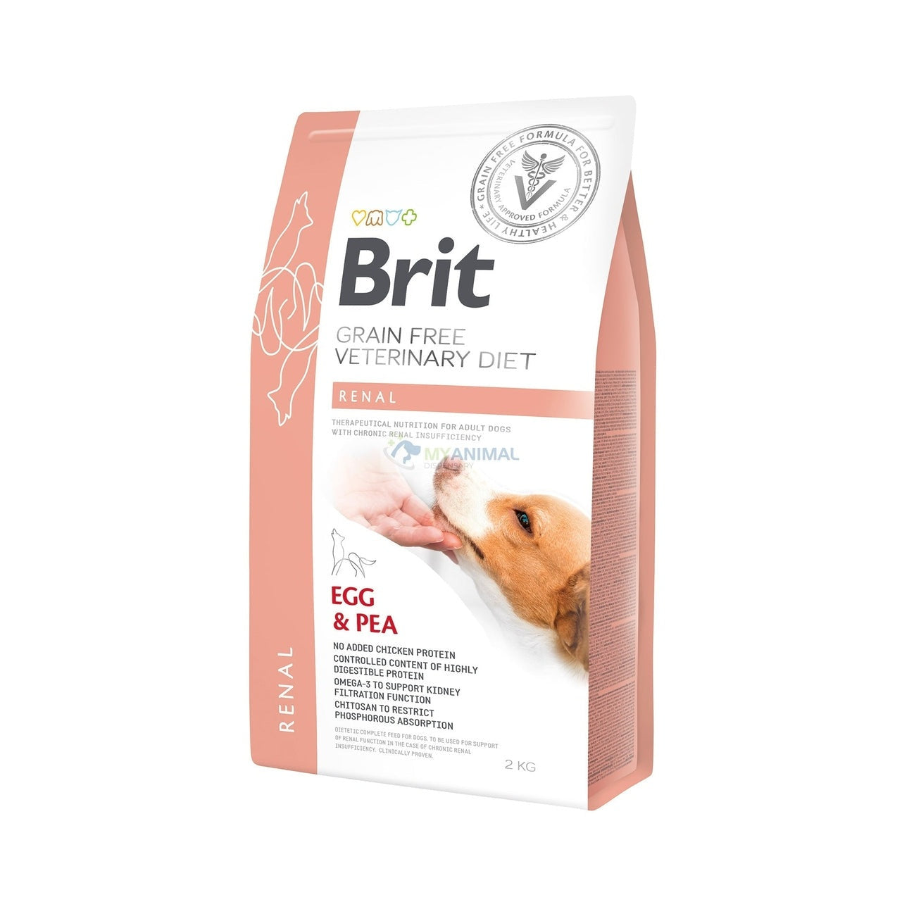 Brit Veterinary Diet Renal Grain-Free Egg & Pea Canine Dry Dog Food