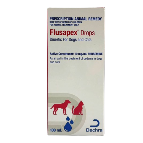 Dechra Flusapex Diuretic Drops for Dogs Cats (25mL / 100mL)