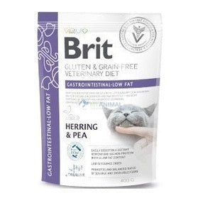 Brit Veterinary Diet Gastrointestinal Low Fat Herring & Pea Grain-Free Feline Dry Food