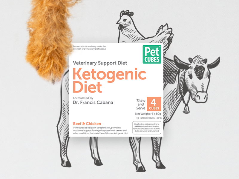 PETCUBES Veterinary Support Range - Ketogenic Diet 320g