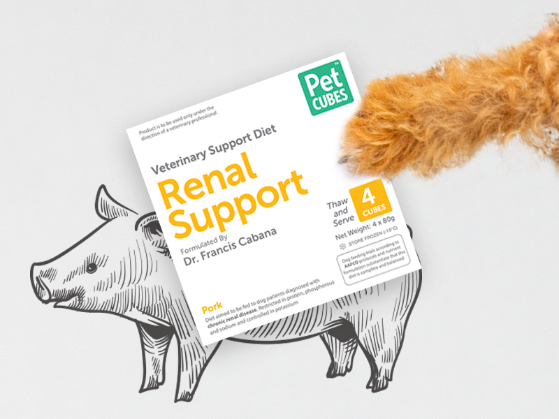 PETCUBES Veterinary Support Range - Renal Support Diet 320g