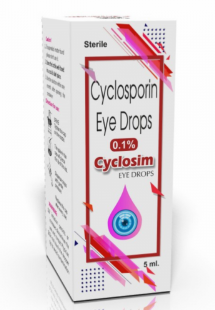 CYCLOSIM Cyclosporine 0.1% Eye Drops 5ml