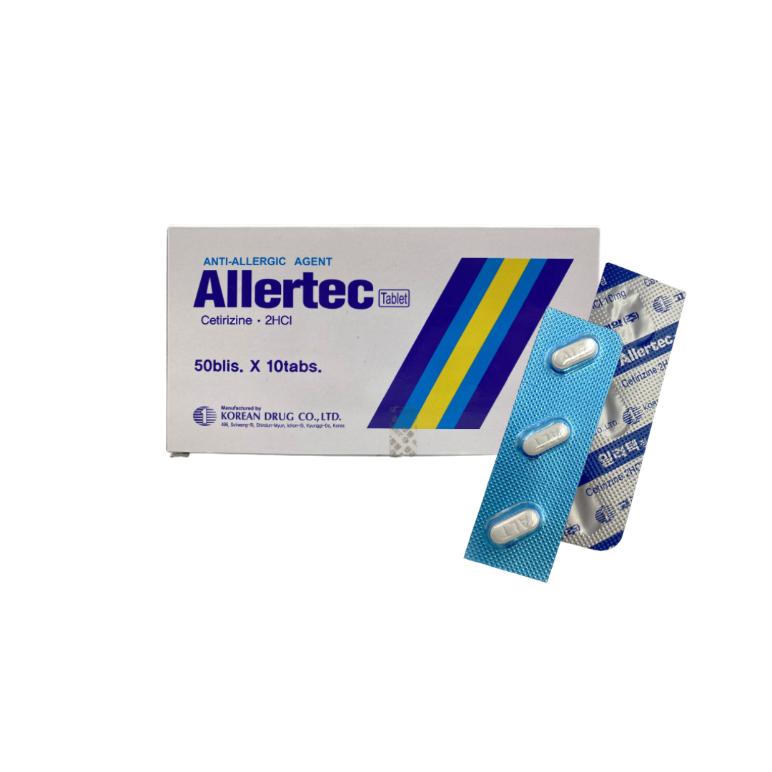 Allertec Cetirizine 10mg Antihistamine Tablet