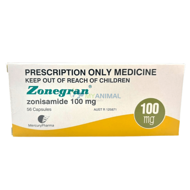 Zonisamide (Zonegran) 100mg Capsules (1 box, 56 Capsule)