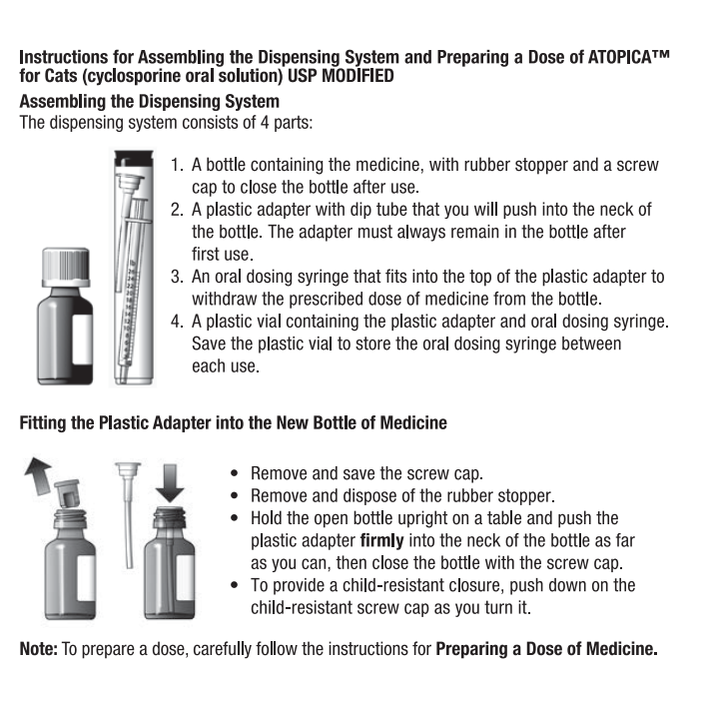 Elanco Atopica® 100mg/ml Oral Solution for Cats (5ml / 17ml)