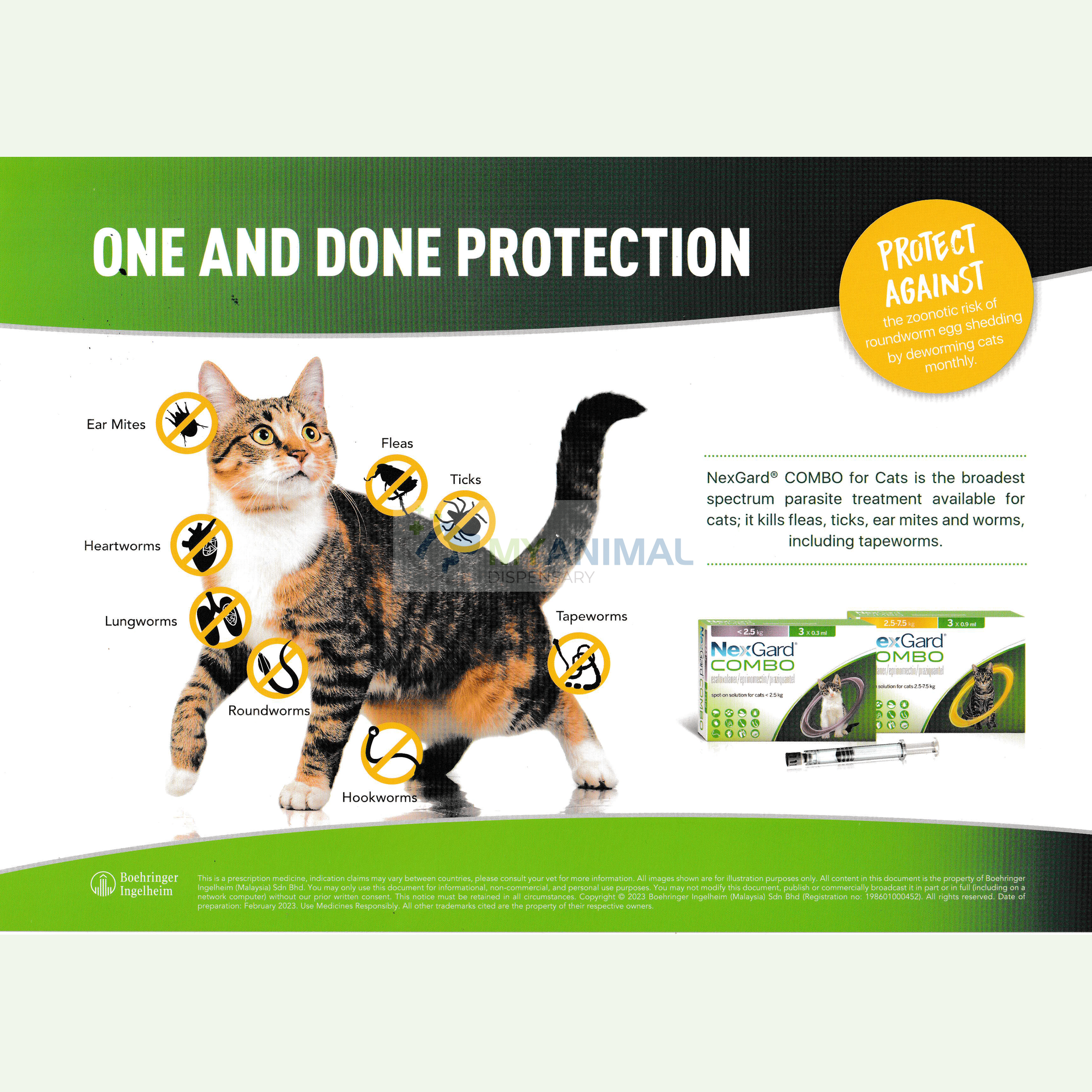 NexGard® COMBO Spot-On for Cats (2.5-7.5kg)
