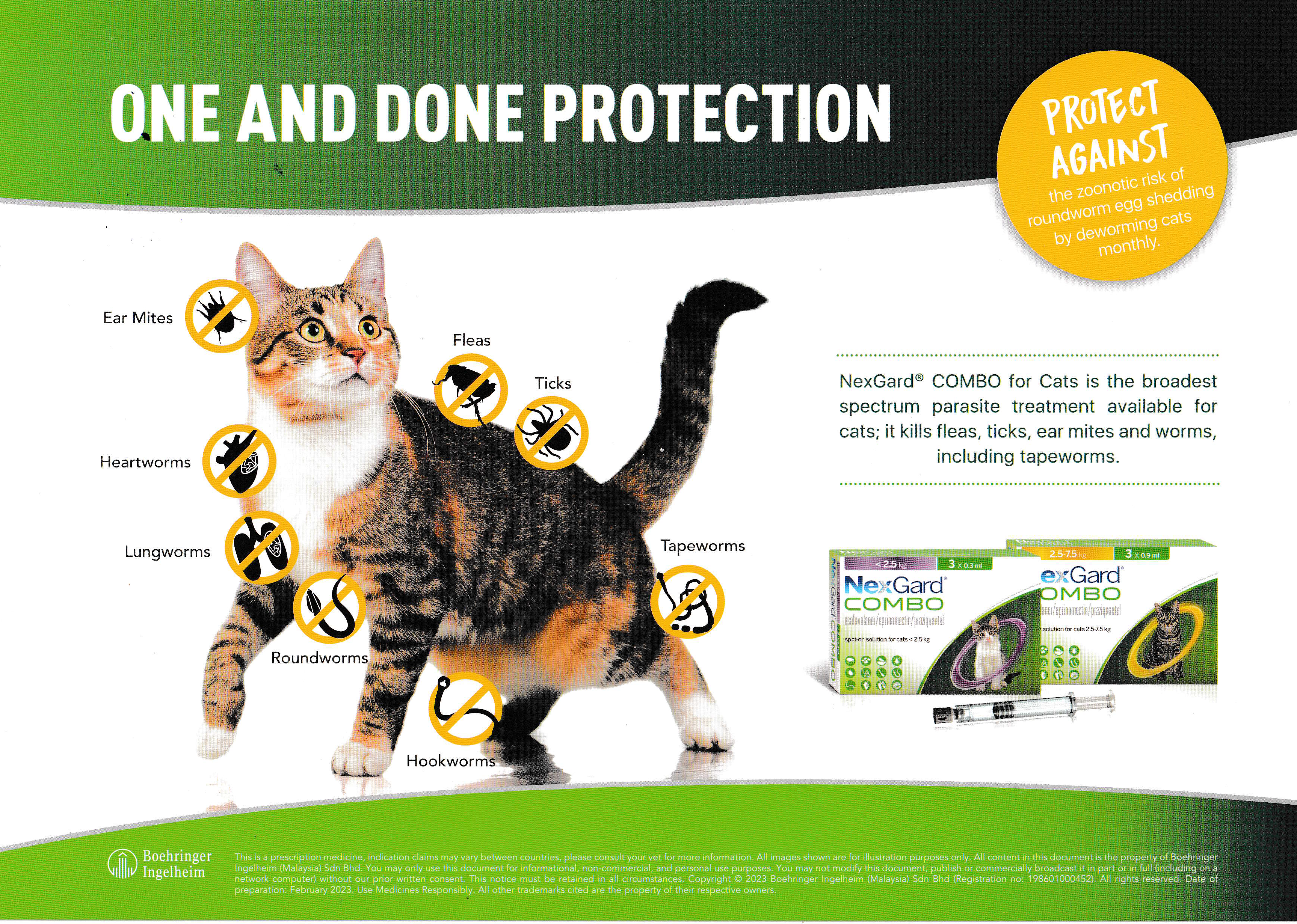 NexGard® COMBO Spot-On for Cats (2.5-7.5kg)