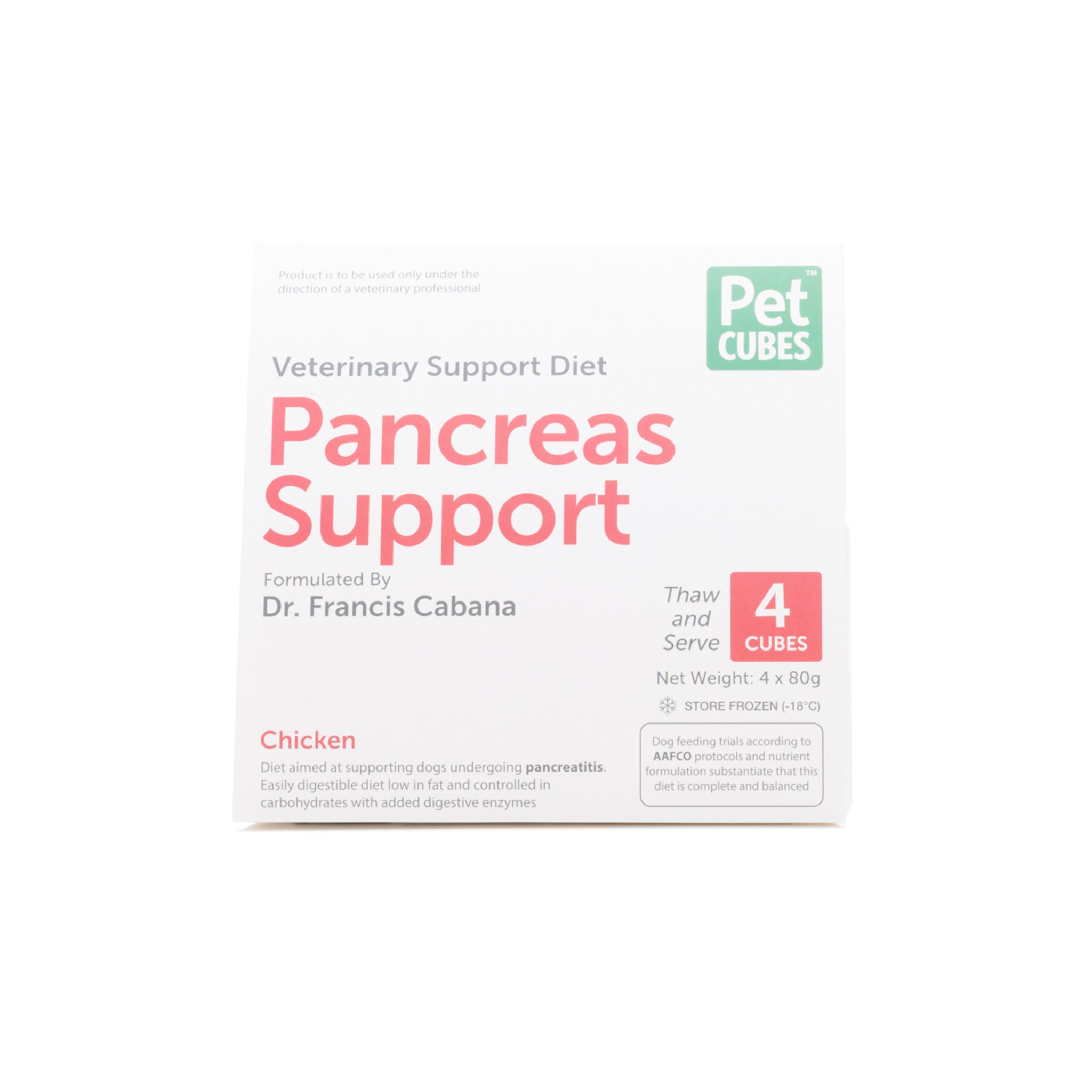 PETCUBES Veterinary Support Range - Pancreas Support Diet 320g