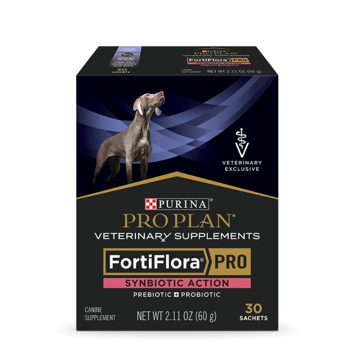 PURINA® PRO PLAN VETERINARY SUPPLEMENTS® FortiFlora™ Pro Synbiotic Action Canine Prebiotic Probiotic Supplement 60g