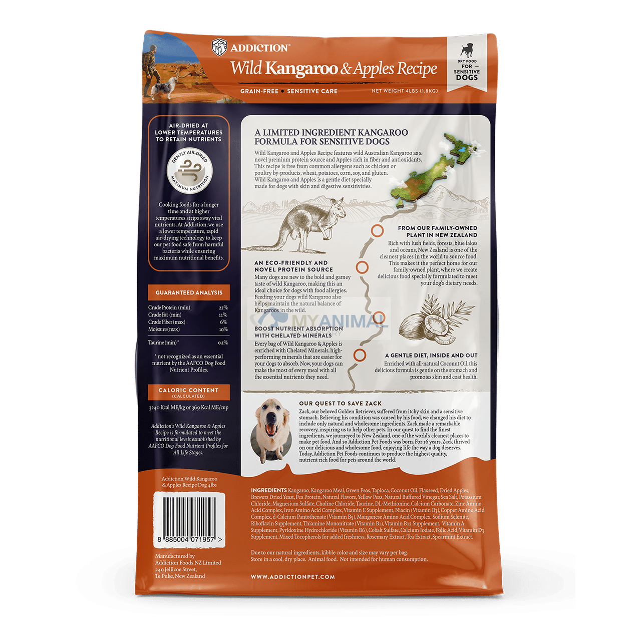 Addiction Wild Kangaroo & Apples Grain-Free Dog Dry Food