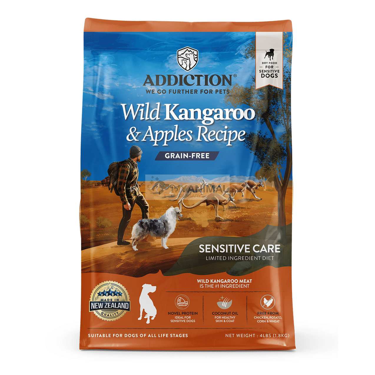 Addiction Wild Kangaroo & Apples Grain-Free Dog Dry Food