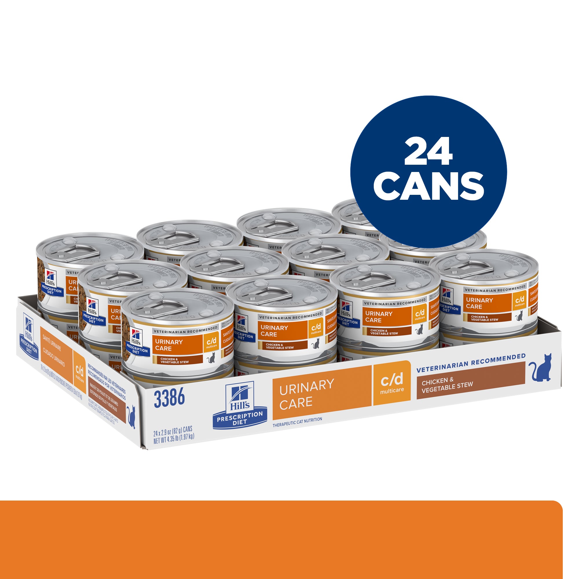 Hill's® Prescription Diet® c/d® Urinary Care Multicare Feline Chicken & Vegetable Stew Canned