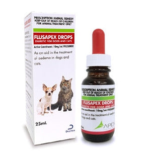 Dechra Flusapex Diuretic Drops for Dogs Cats (25mL / 100mL)