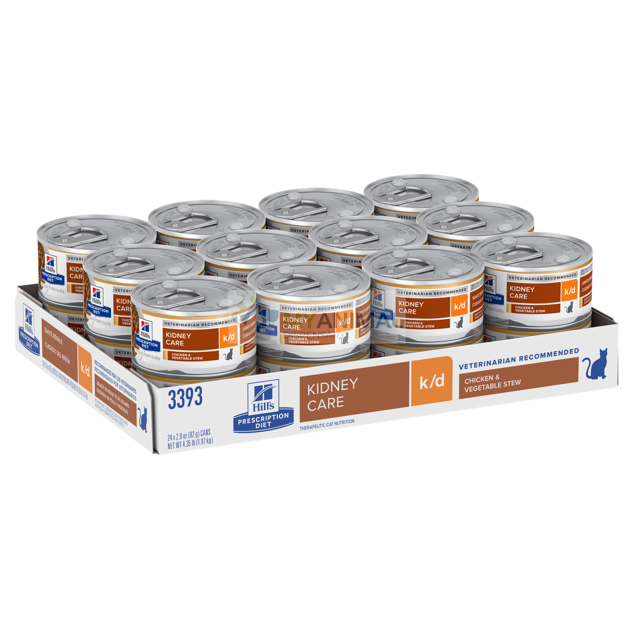 Hill's® Prescription Diet® k/d® Kidney Care Feline Chicken & Vegetable Stew Canned