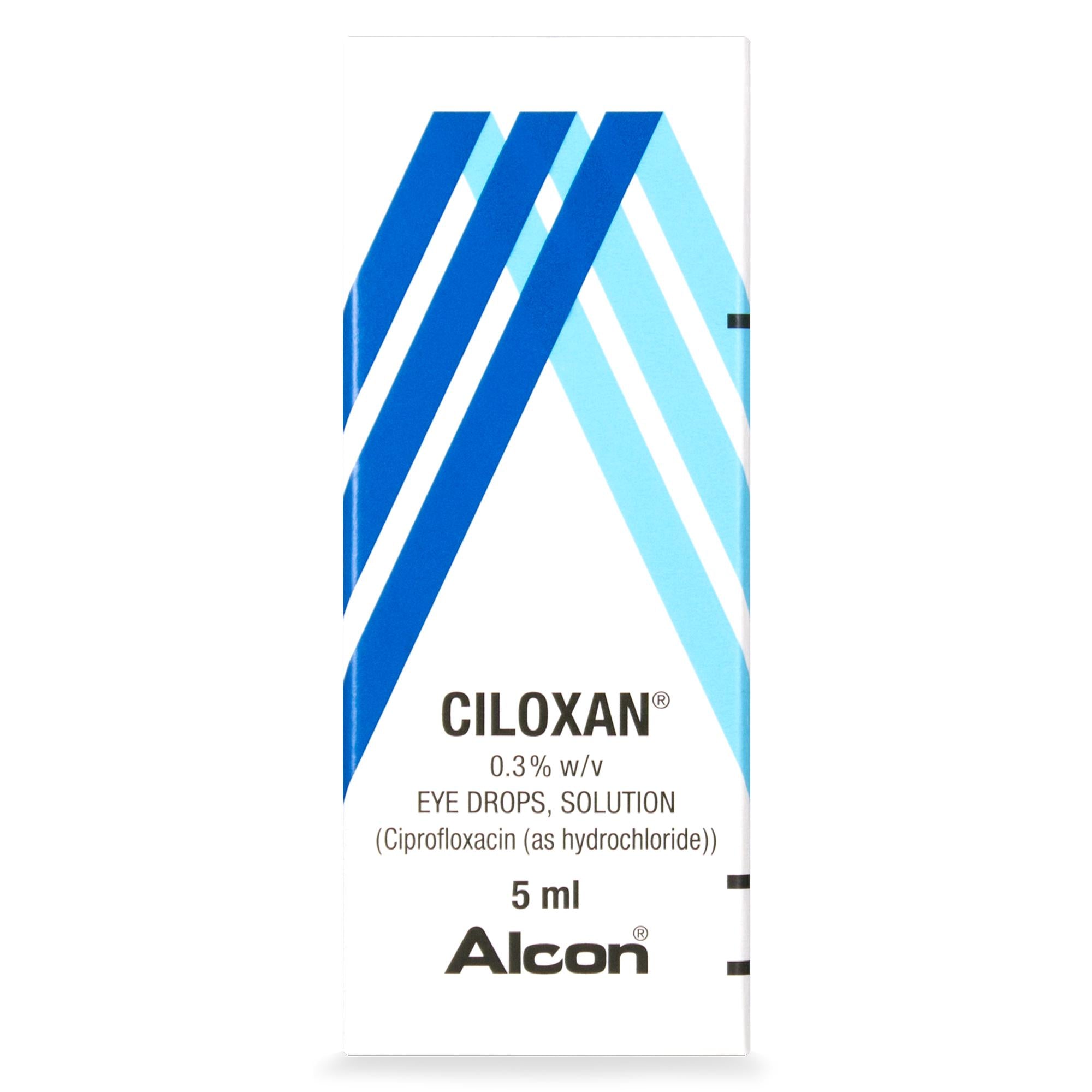 Ciloxan 0.3%  Ciprofloxacin Eye/Ear Drops 5mL