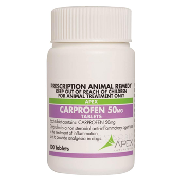 Dechra Carprofen NSAID  Pain Relief Tablet for Dogs (50mg)