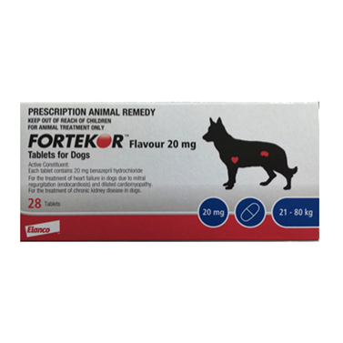 Elanco Fortekor Cardiovascular Treatment for Dogs Cats 20mg