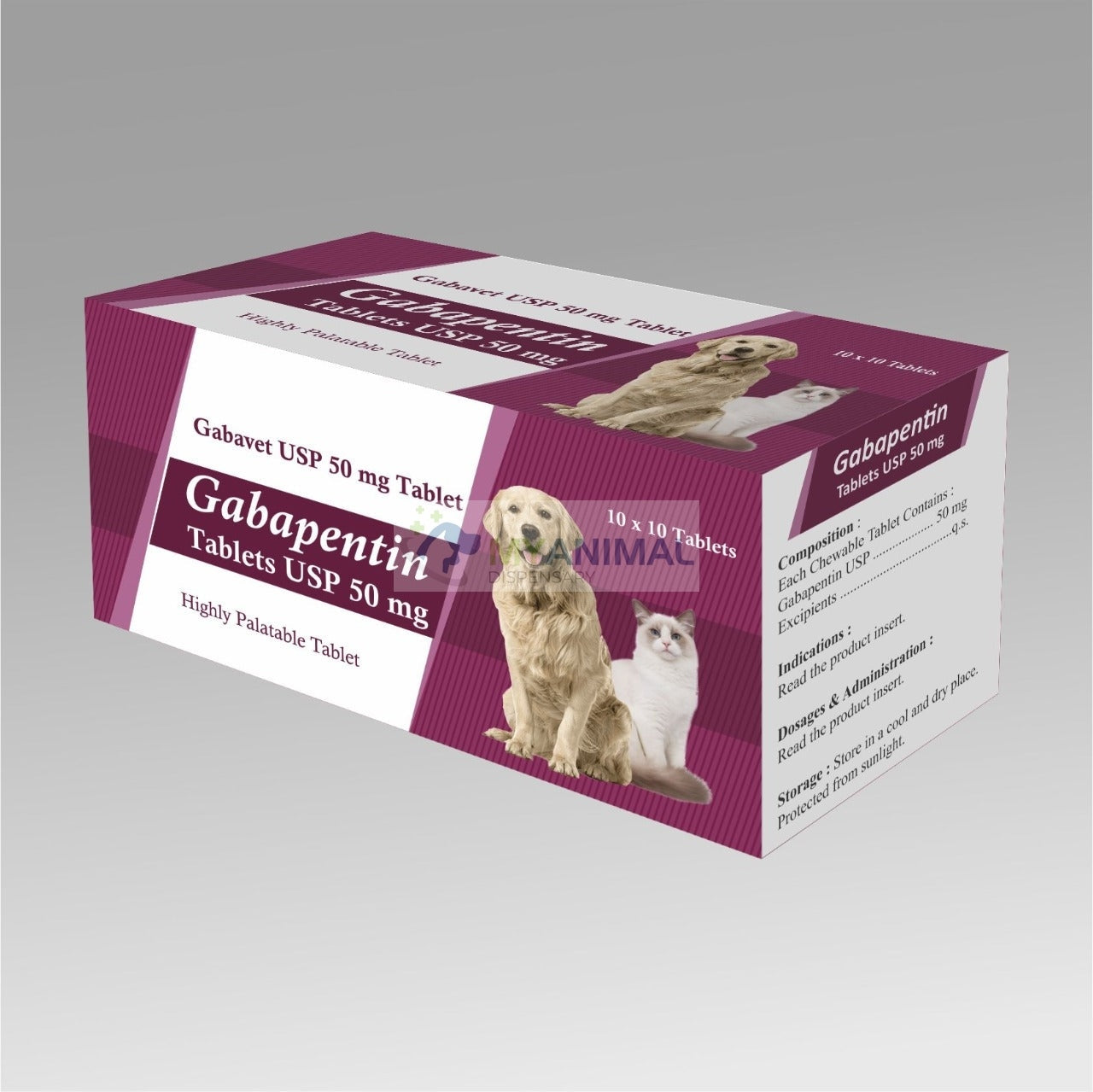 Gabapentin Palatable Tablet 50mg — My Animal Dispensary