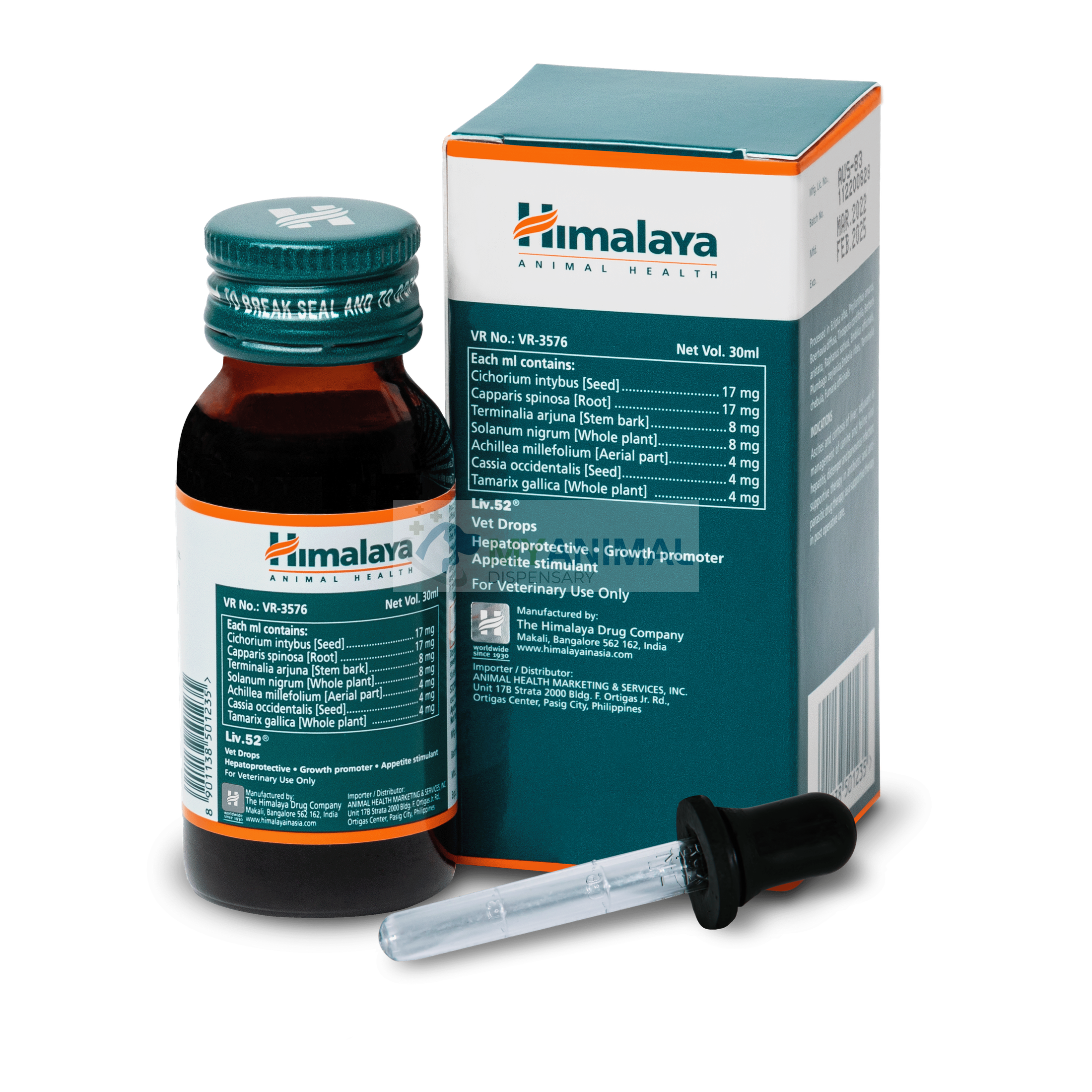 Himalaya Liv 52 Pet Natural Appetite Stimulant and Liver Protectant 30mL