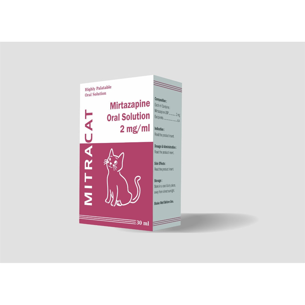 Mitracat Mirtazapine 2mg/ml Oral Suspension for cats