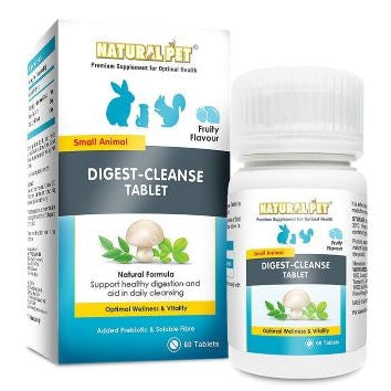 Natural Pet Small Animal Digest Cleanse Tablet Supplement