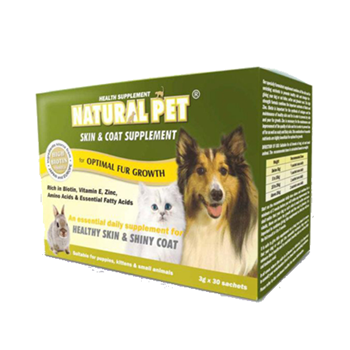 Natural Pet Skin & Coat Supplement Sachet