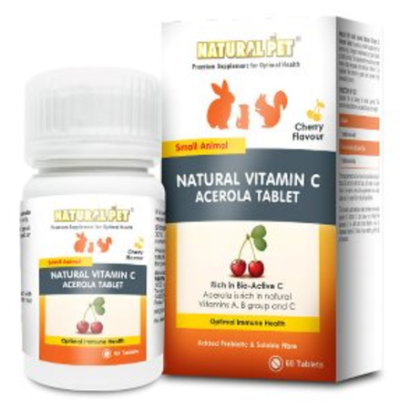 Natural Pet Small Animal Natural Vitamin C Acerola Supplement Tablet