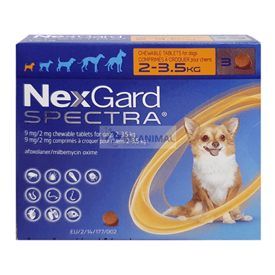 Nexgard Spectra Fleas Tick Mites Heartworm Prevention for Extra
