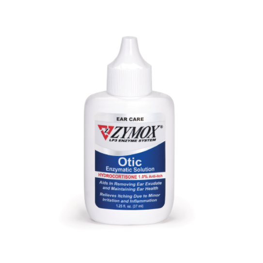 Zymox Otic Enzymatic Ear Solution With Hydrocortisone for Dogs Cats Pets