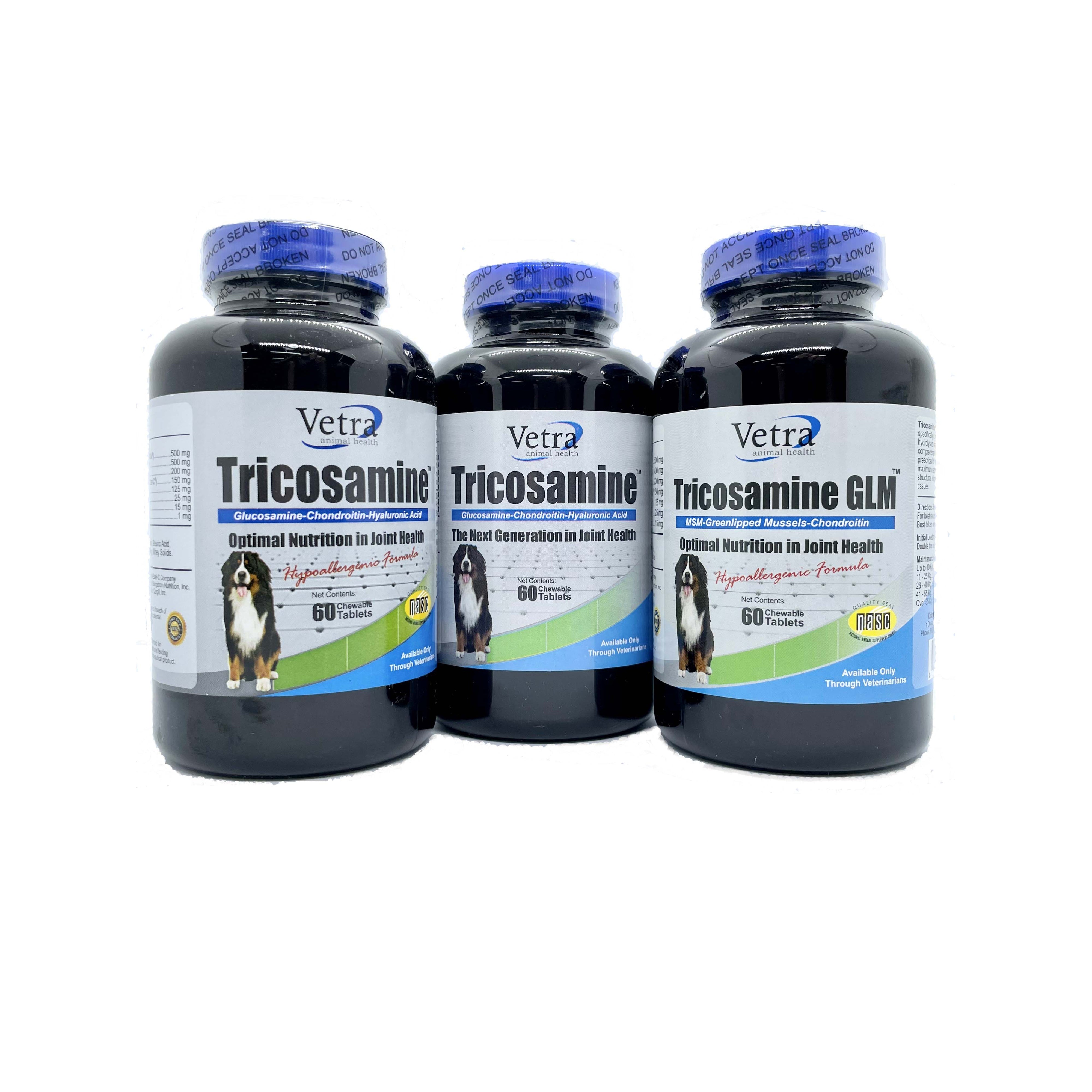 Vetra Animal Health Tricosamine GLM (Greenlipped Mussels) Joint Supplement (Hypoallergenic)