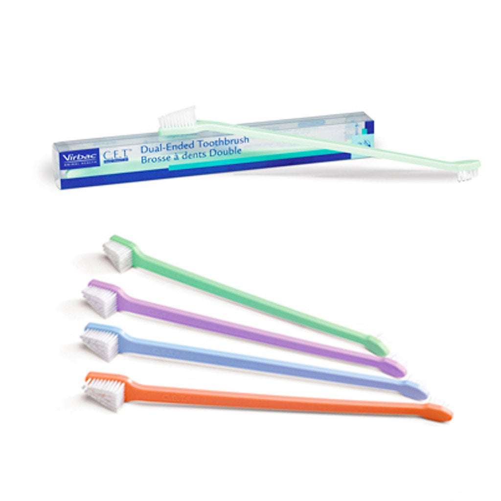Virbac C.E.T Dual Ended Toothbrush for Dogs Cats