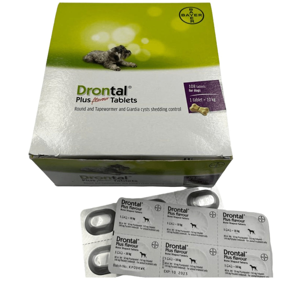 Drontal Plus Flavour tablets for Dogs