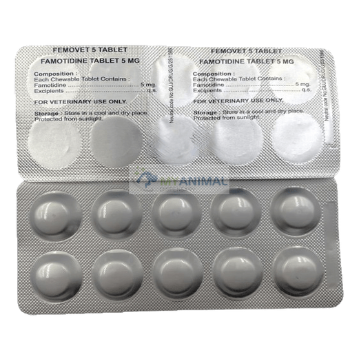 Femovet 5 Famotidine 5mg tabs