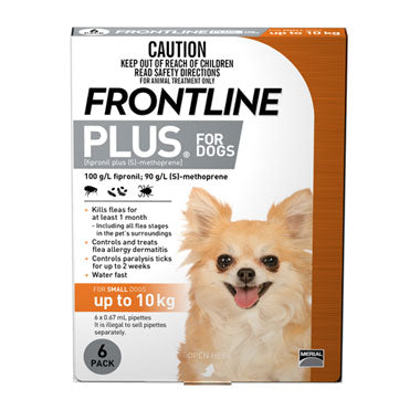 Frontline Plus Fleas Ticks Prevention for Small Dog (less than 10kg)