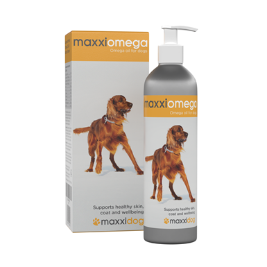 MaxxiPaws MaxxiOmega Oil Skin & Coat Supplement for Dogs (297mL)